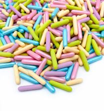 Picture of PASTEL PARTY RODS EDIBLE SPRINKLES X 50G